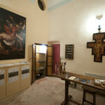 Dettaglio della sala dei ricordi del Santo Sepolcro in Foligno